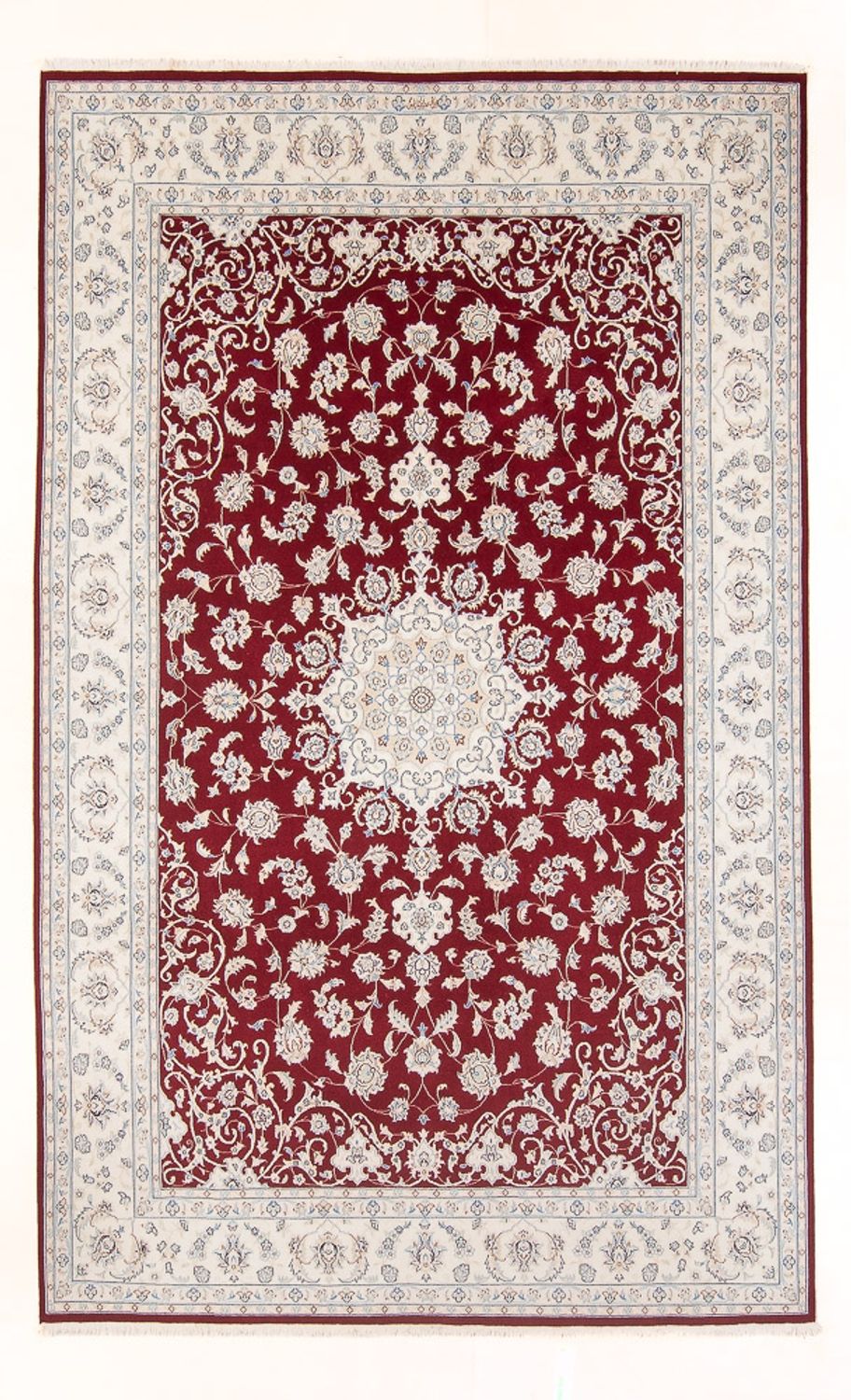 Alfombra persa - Nain - 300 x 198 cm - rojo