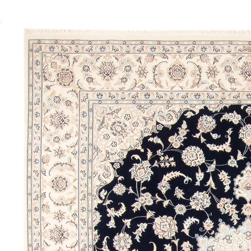 Alfombra persa - Nain - 261 x 223 cm - azul oscuro
