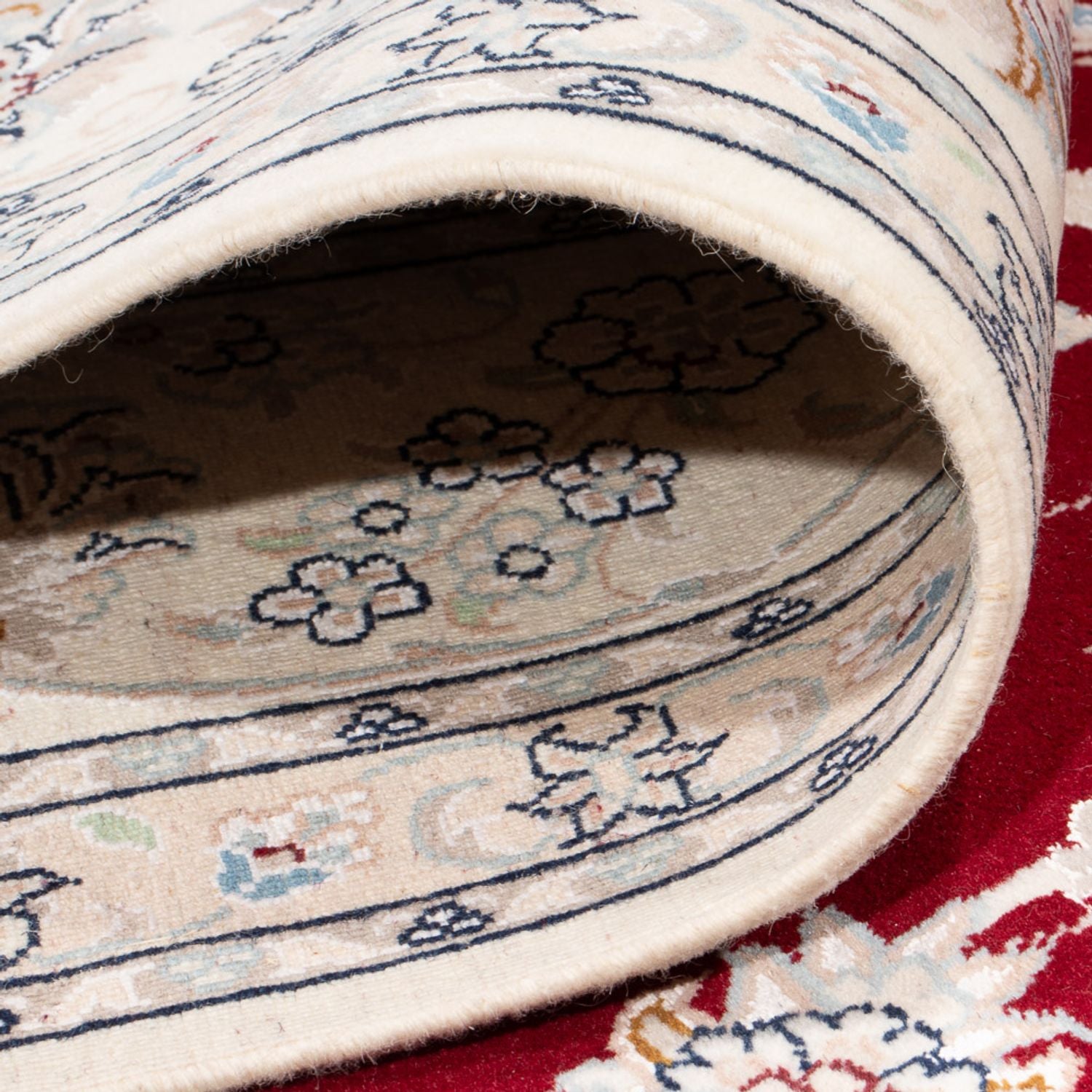 Alfombra persa - Nain - 300 x 198 cm - rojo