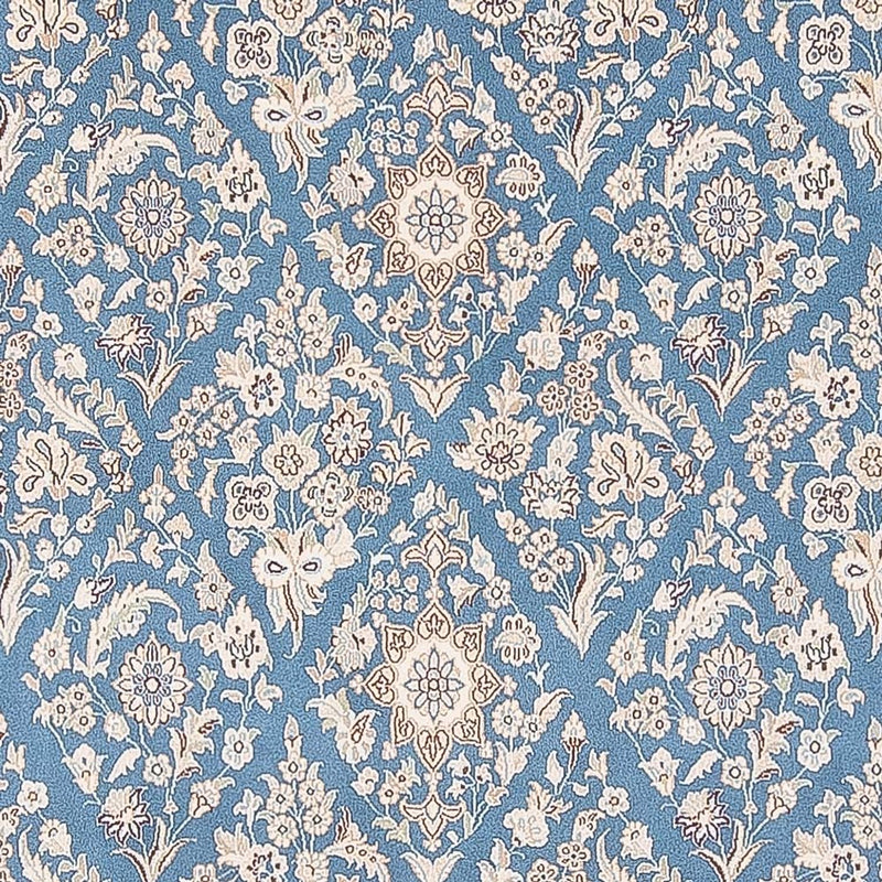 Alfombra persa - Nain - 304 x 198 cm - azul claro