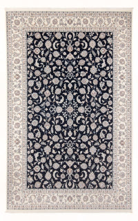 Alfombra Persa - Nain - Prima - 295 x 197 cm - azul oscuro