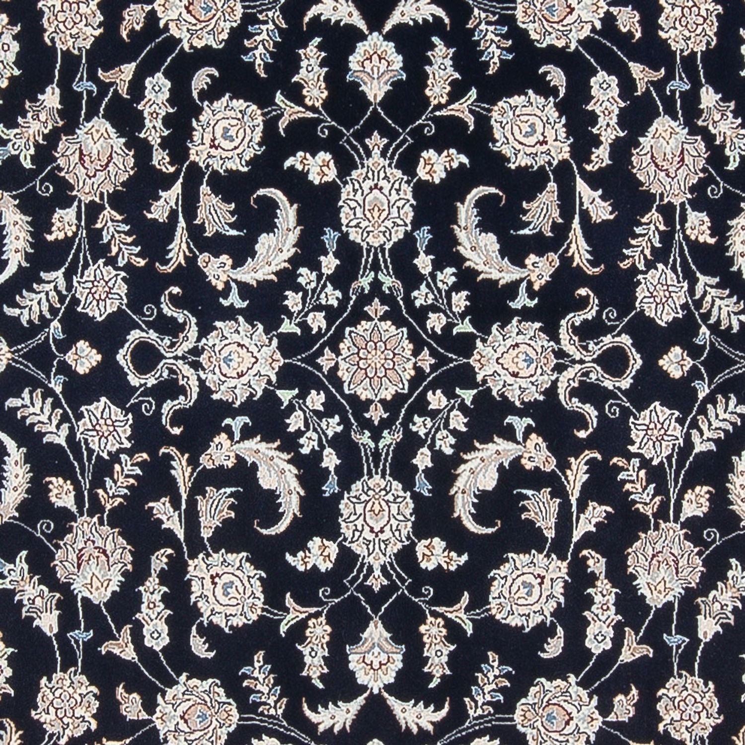 Alfombra Persa - Nain - Prima - 295 x 197 cm - azul oscuro