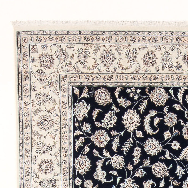 Alfombra Persa - Nain - Prima - 295 x 197 cm - azul oscuro