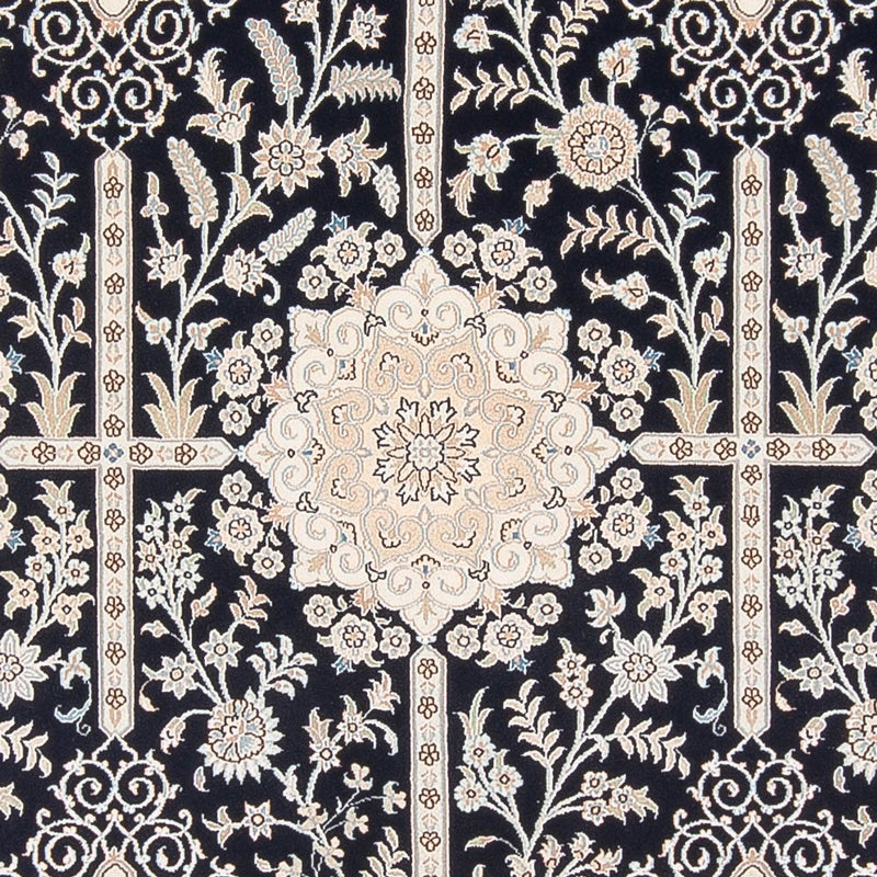 Alfombra Persa - Nain - Prima - 294 x 198 cm - azul oscuro