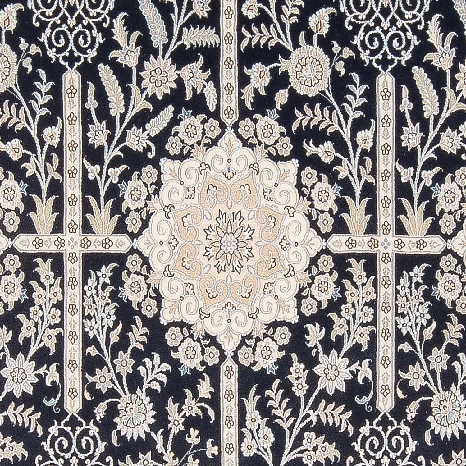 Alfombra Persa - Nain - Prima - 312 x 202 cm - azul oscuro