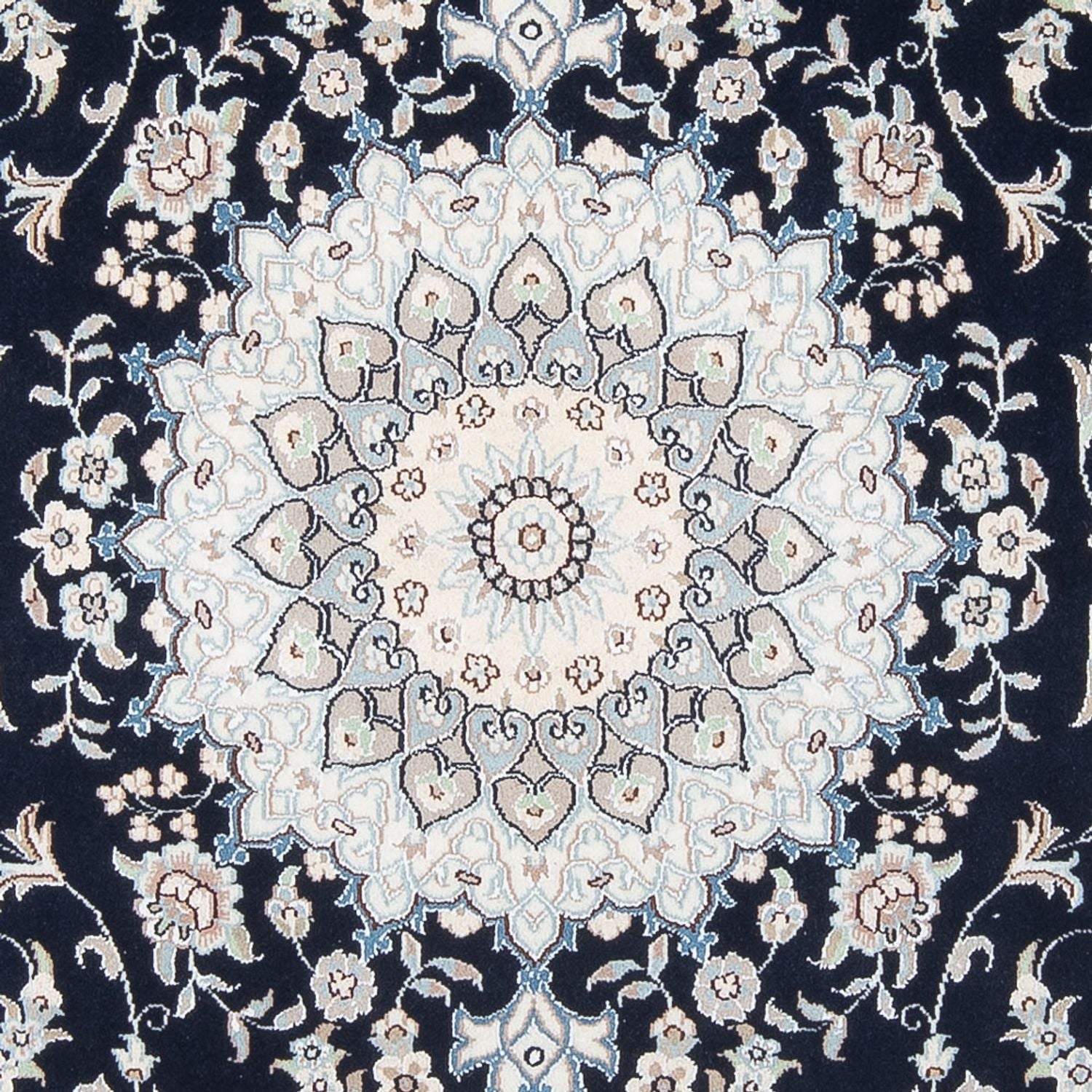 Alfombra Persa - Nain - Prima - 196 x 150 cm - azul oscuro