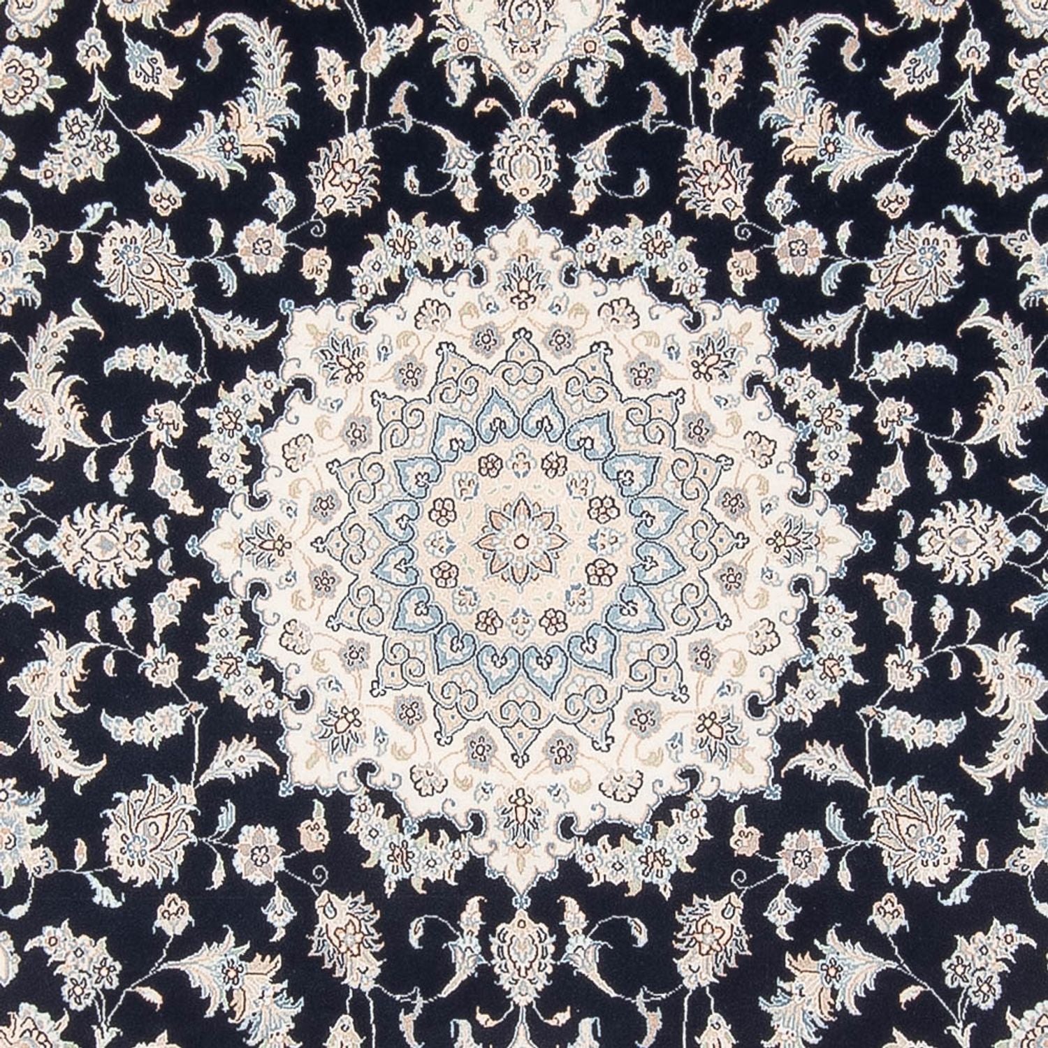 Alfombra Persa - Nain - Prima - 303 x 200 cm - azul oscuro