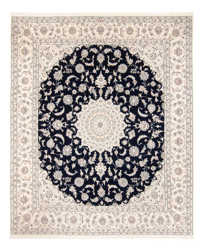 Nain Alfombra 227x280cm - Alfombra persa - azul oscuro