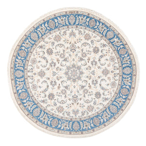Alfombra Persa - Nain - Prima redondo  - 150 x 150 cm - crema