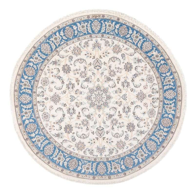Alfombra Persa - Nain - Prima redondo  - 150 x 150 cm - crema