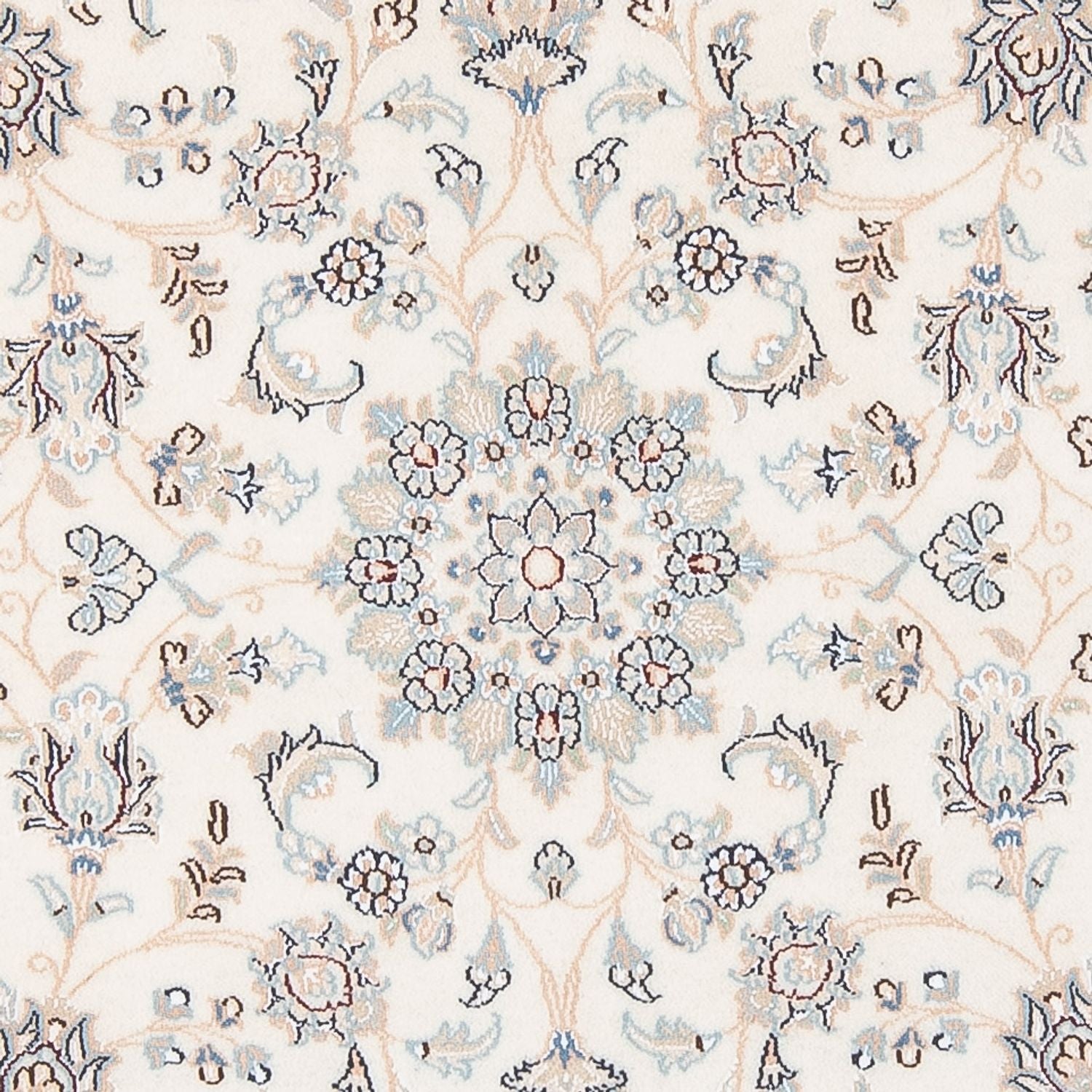 Alfombra Persa - Nain - Prima redondo  - 150 x 150 cm - crema