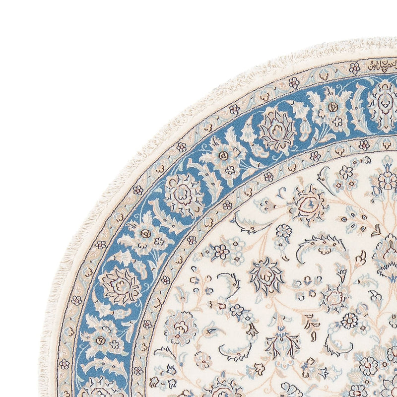 Alfombra Persa - Nain - Prima redondo  - 150 x 150 cm - crema