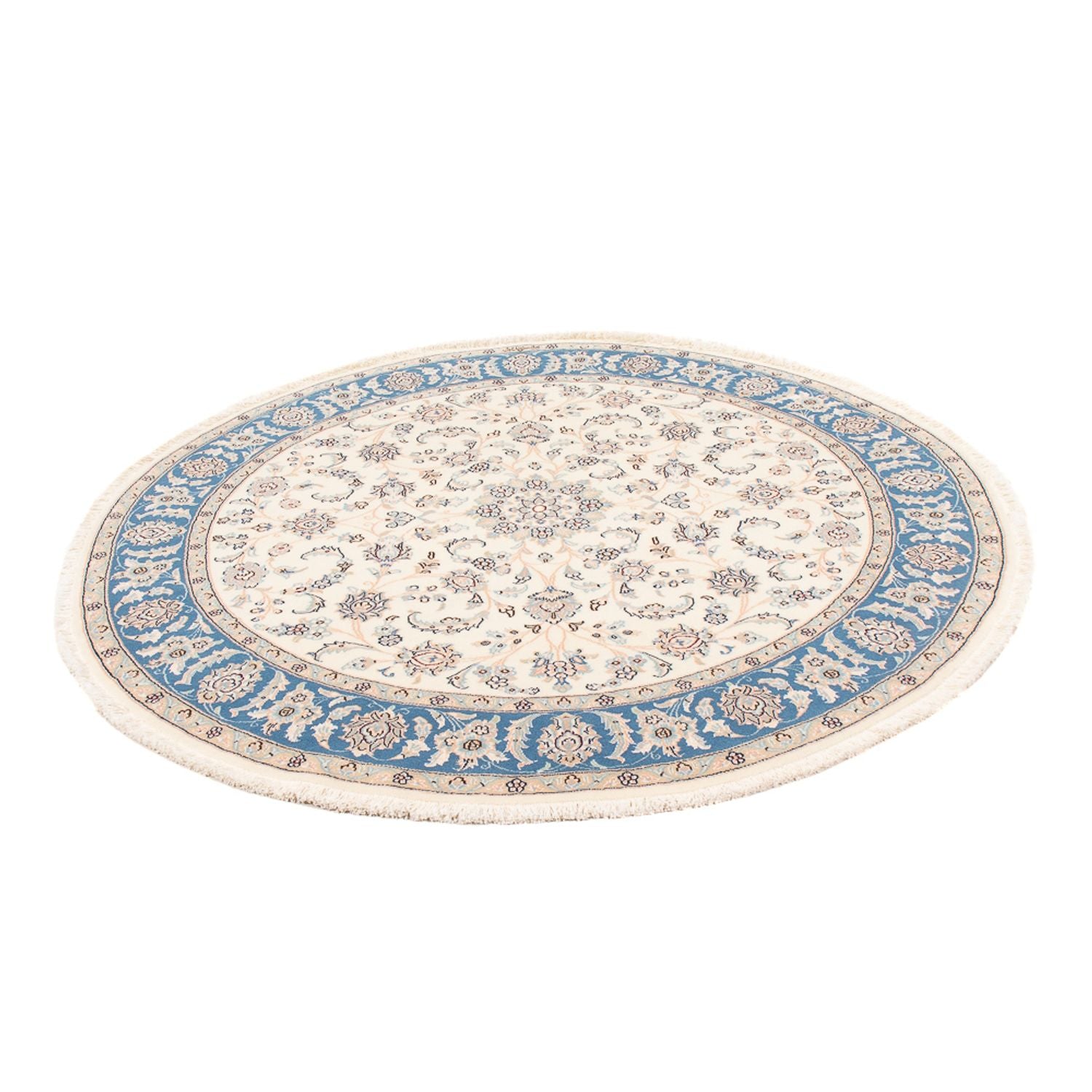 Alfombra Persa - Nain - Prima redondo  - 150 x 150 cm - crema
