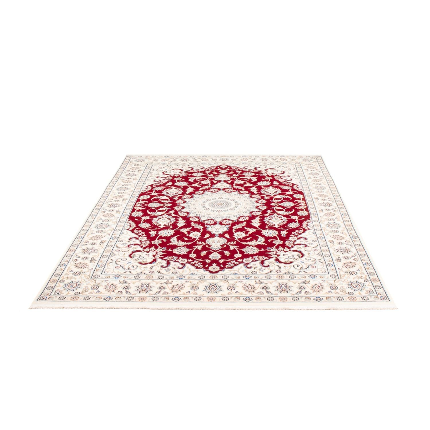 Alfombra persa - Nain - 242 x 168 cm - rojo