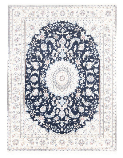 Nain - 9La Alfombra 147x196cm - Alfombra persa - azul oscuro