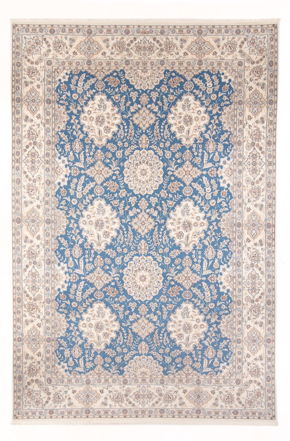 Alfombra Persa - Nain - Prima - 348 x 245 cm - azul claro