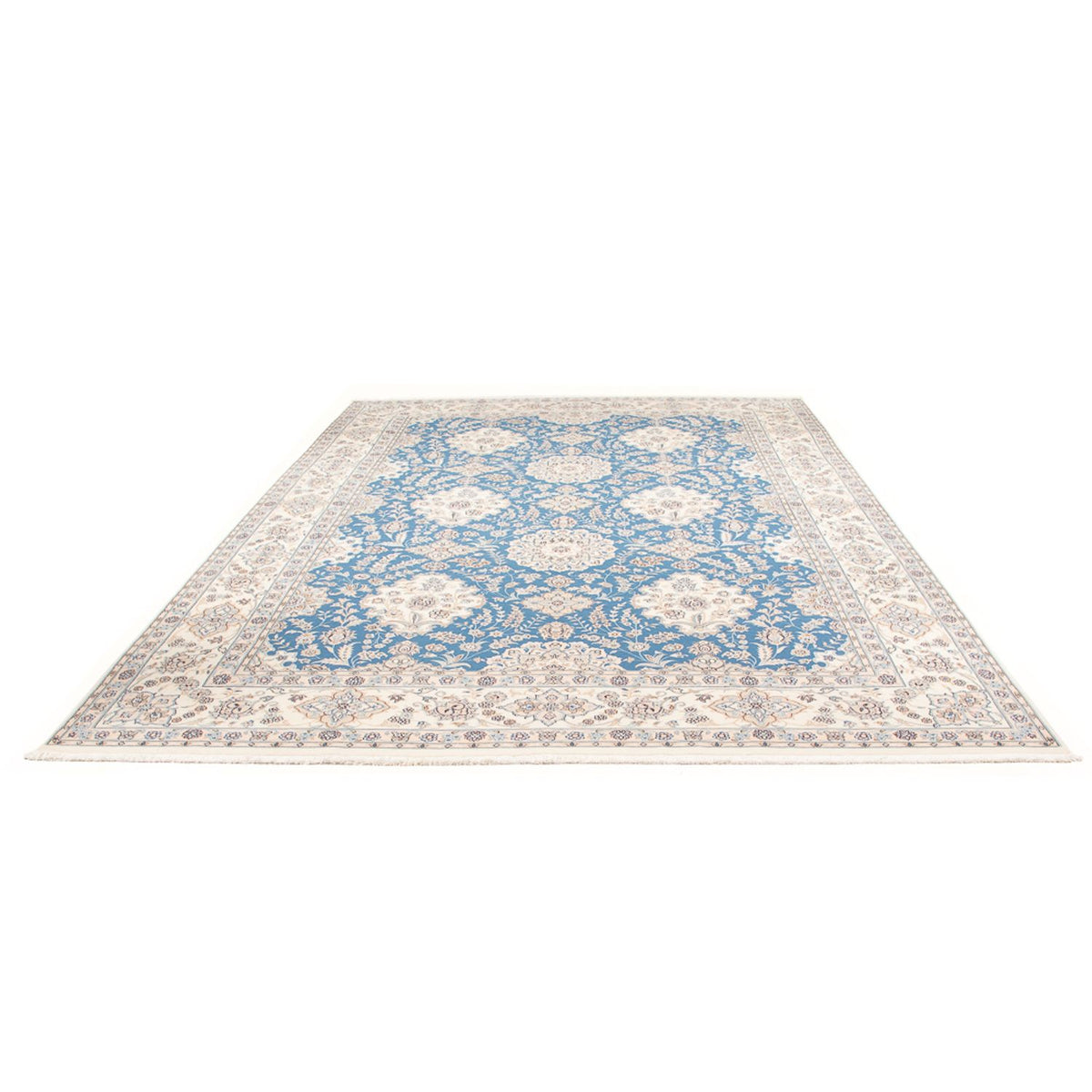Alfombra Persa - Nain - Prima - 348 x 245 cm - azul claro