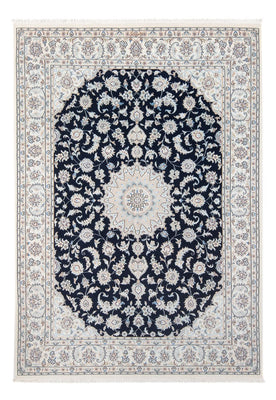 Alfombra Persa - Nain - Prima - 207 x 146 cm - azul oscuro
