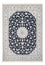 Alfombra Persa - Nain - Prima - 207 x 146 cm - azul oscuro