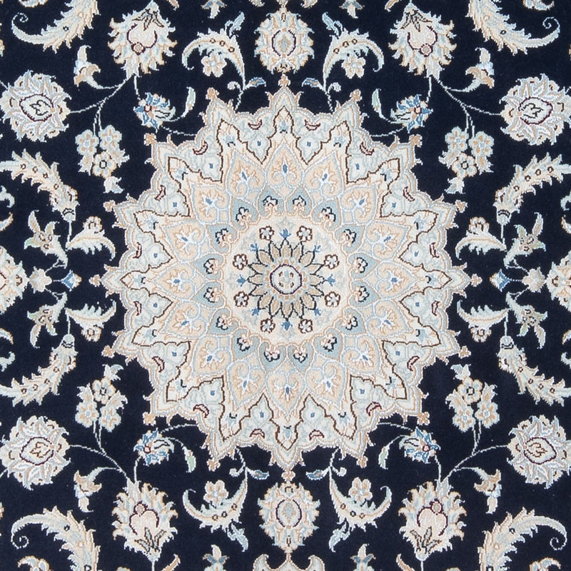 Alfombra Persa - Nain - Prima - 207 x 146 cm - azul oscuro