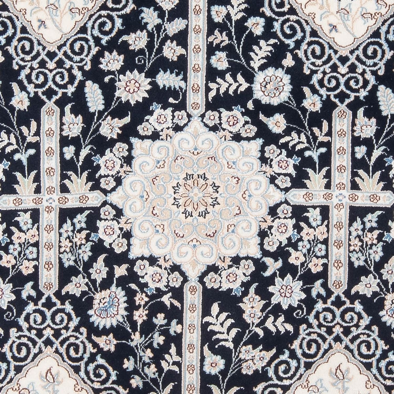 Alfombra Persa - Nain - Prima - 205 x 153 cm - azul oscuro