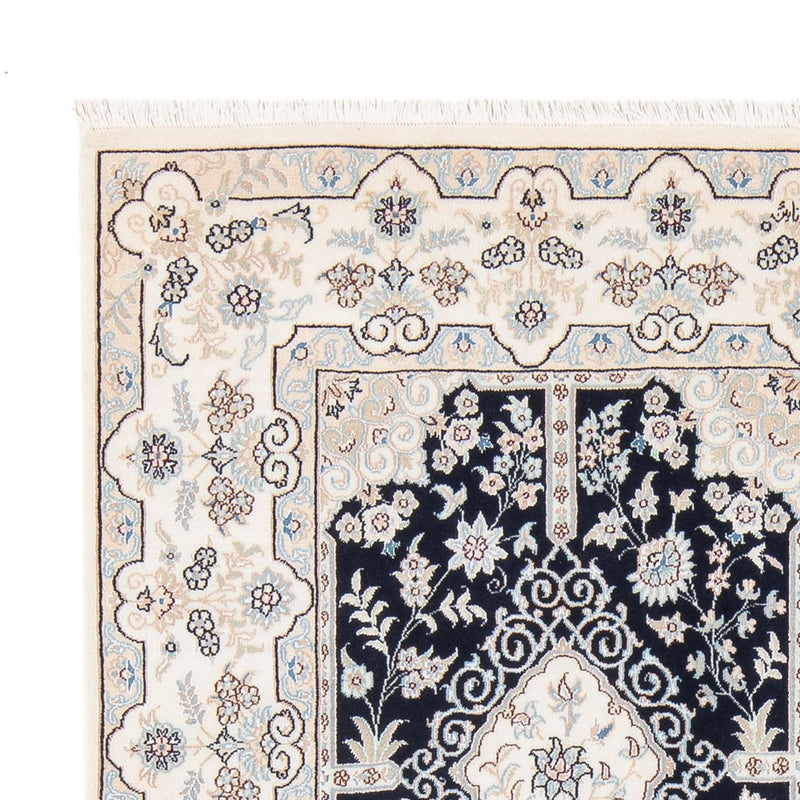 Alfombra Persa - Nain - Prima - 205 x 153 cm - azul oscuro