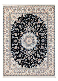 Alfombra Persa - Nain - Prima - 204 x 149 cm - azul oscuro