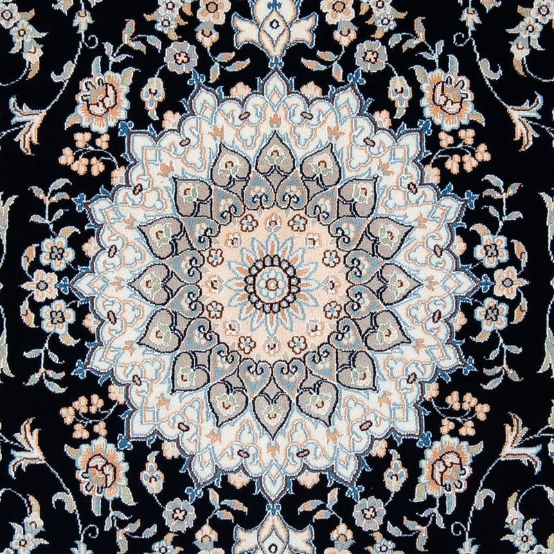Alfombra Persa - Nain - Prima - 204 x 149 cm - azul oscuro