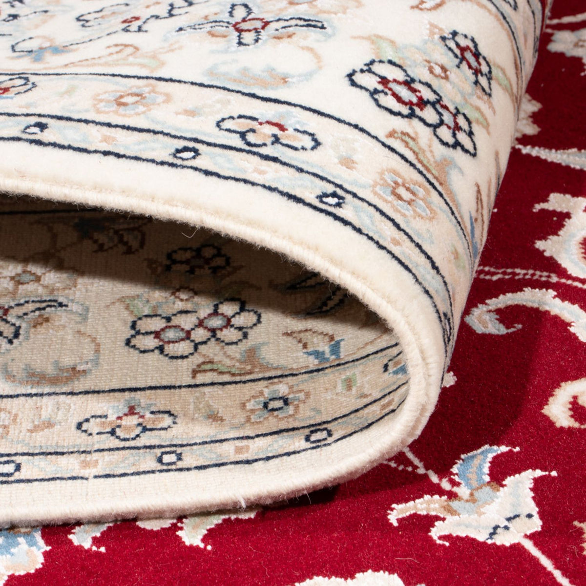 Alfombra Persa - Nain - Real - 207 x 148 cm - rojo