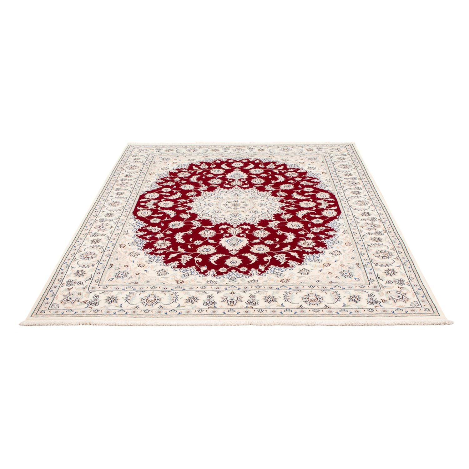 Alfombra Persa - Nain - Prima - 200 x 150 cm - rojo