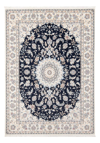 Alfombra Persa - Nain - Prima - 203 x 149 cm - azul oscuro
