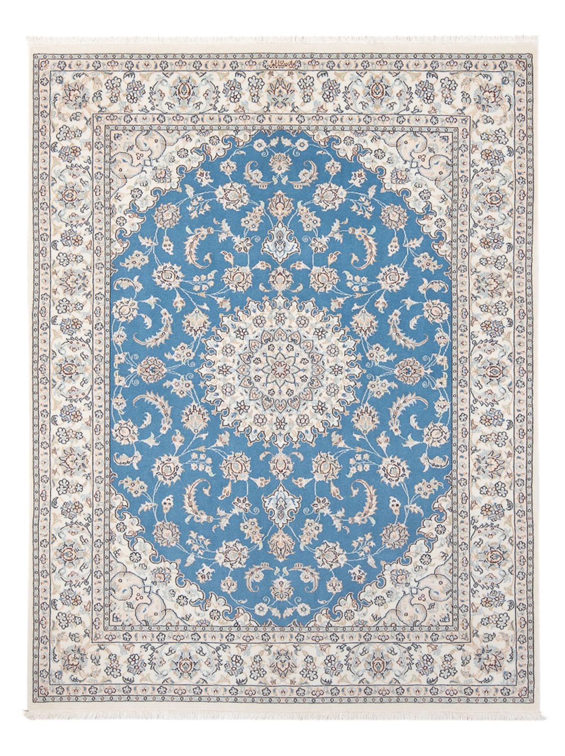 Alfombra Persa - Nain - Prima - 206 x 147 cm - azul