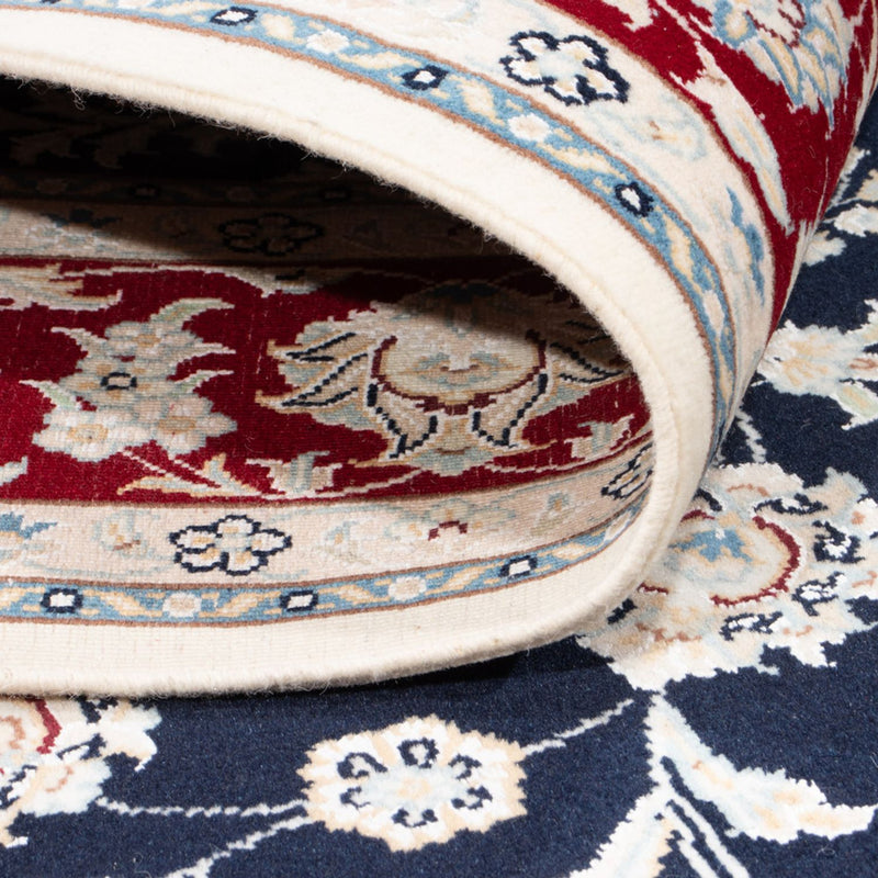 Alfombra Persa - Nain - Real - 203 x 145 cm - azul oscuro