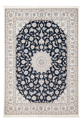 Alfombra Persa - Nain - Prima - 203 x 147 cm - azul oscuro