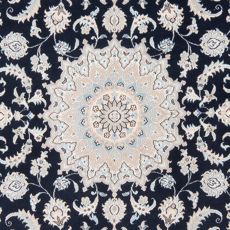 Alfombra Persa - Nain - Prima - 203 x 147 cm - azul oscuro