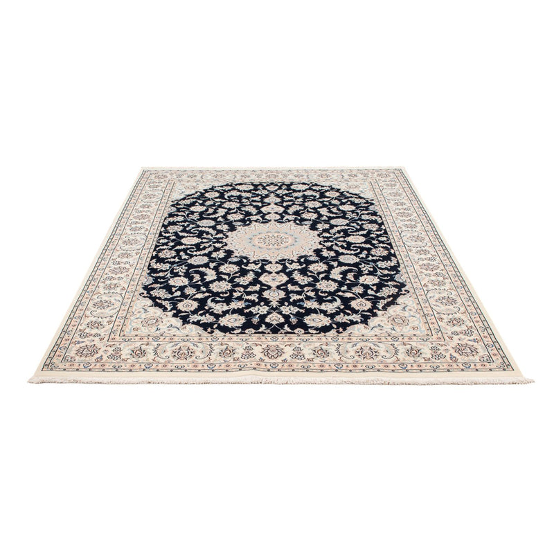 Alfombra Persa - Nain - Prima - 203 x 147 cm - azul oscuro
