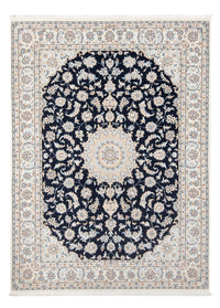 Alfombra Persa - Nain - Prima - 205 x 148 cm - azul oscuro