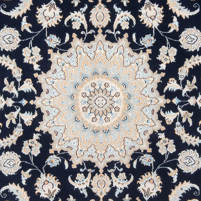 Alfombra Persa - Nain - Prima - 205 x 148 cm - azul oscuro