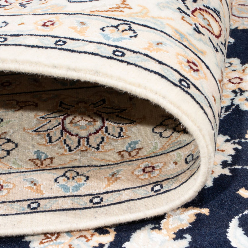 Alfombra Persa - Nain - Prima - 205 x 148 cm - azul oscuro