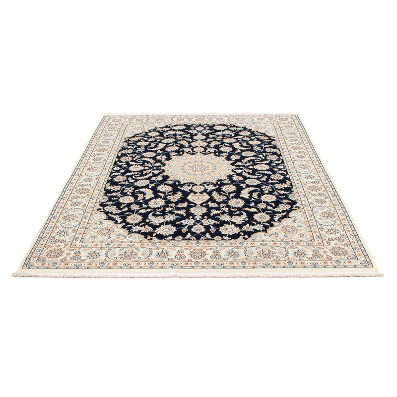 Alfombra Persa - Nain - Prima - 205 x 148 cm - azul oscuro