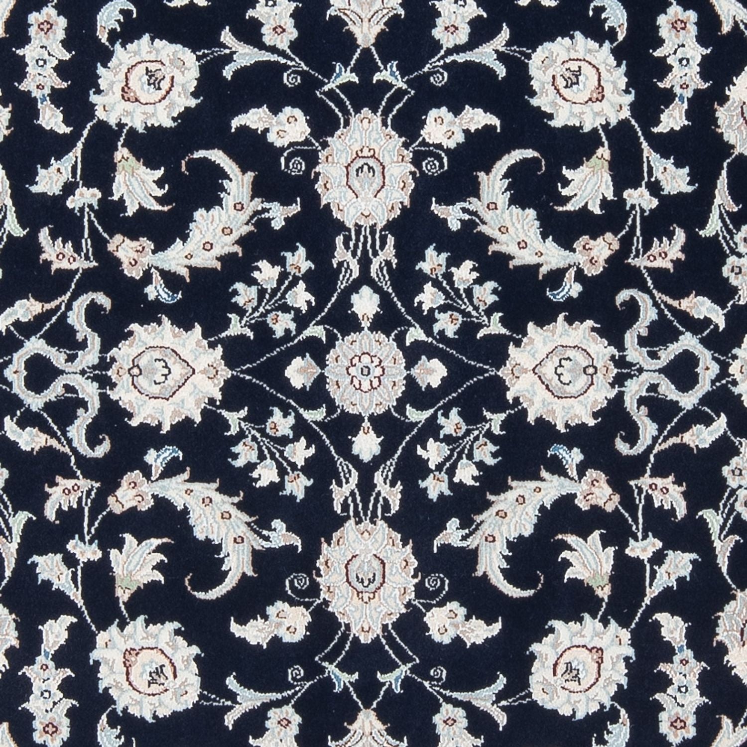Alfombra Persa - Nain - Prima - 200 x 147 cm - azul oscuro