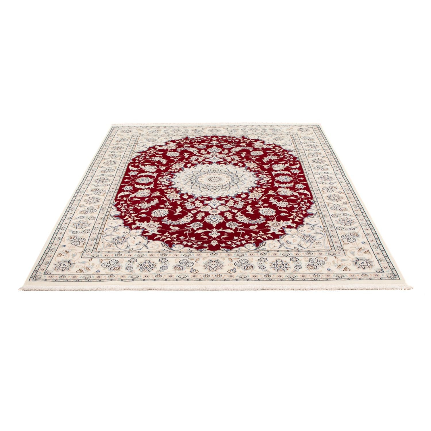 Alfombra Persa - Nain - Prima - 205 x 148 cm - rojo