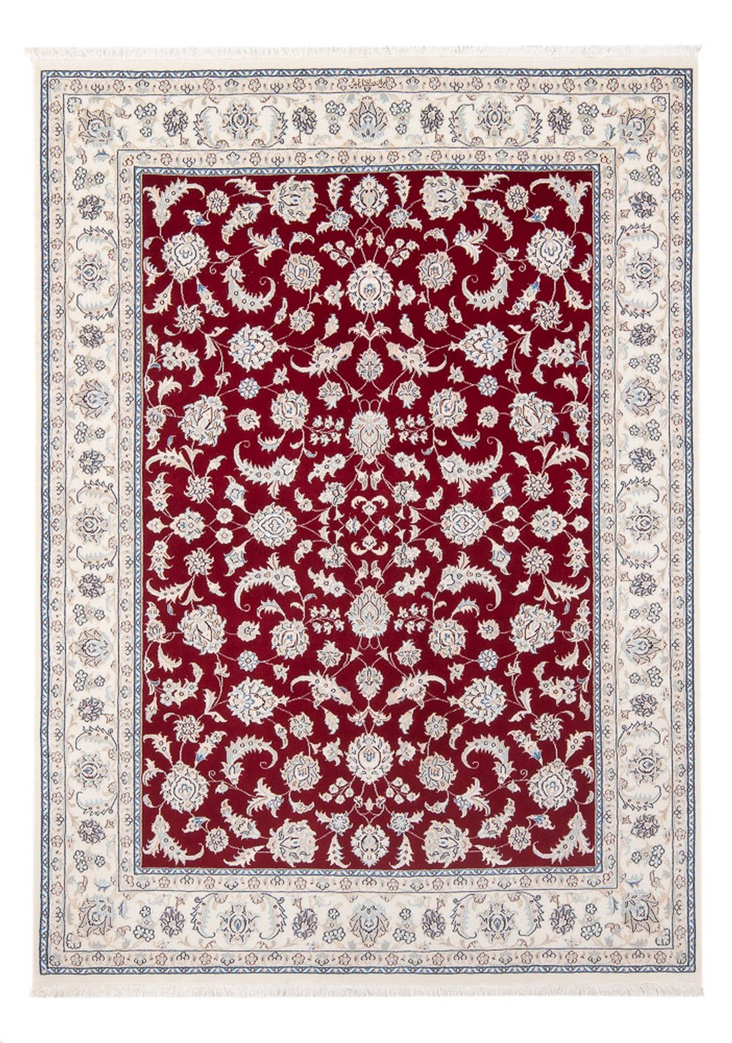 Alfombra Persa - Nain - Prima - 204 x 146 cm - rojo