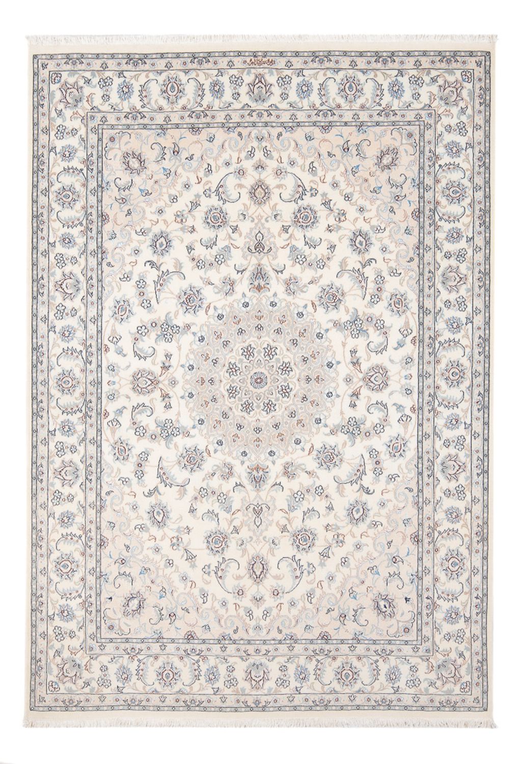 Alfombra Persa - Nain - Prima - 208 x 148 cm - crema