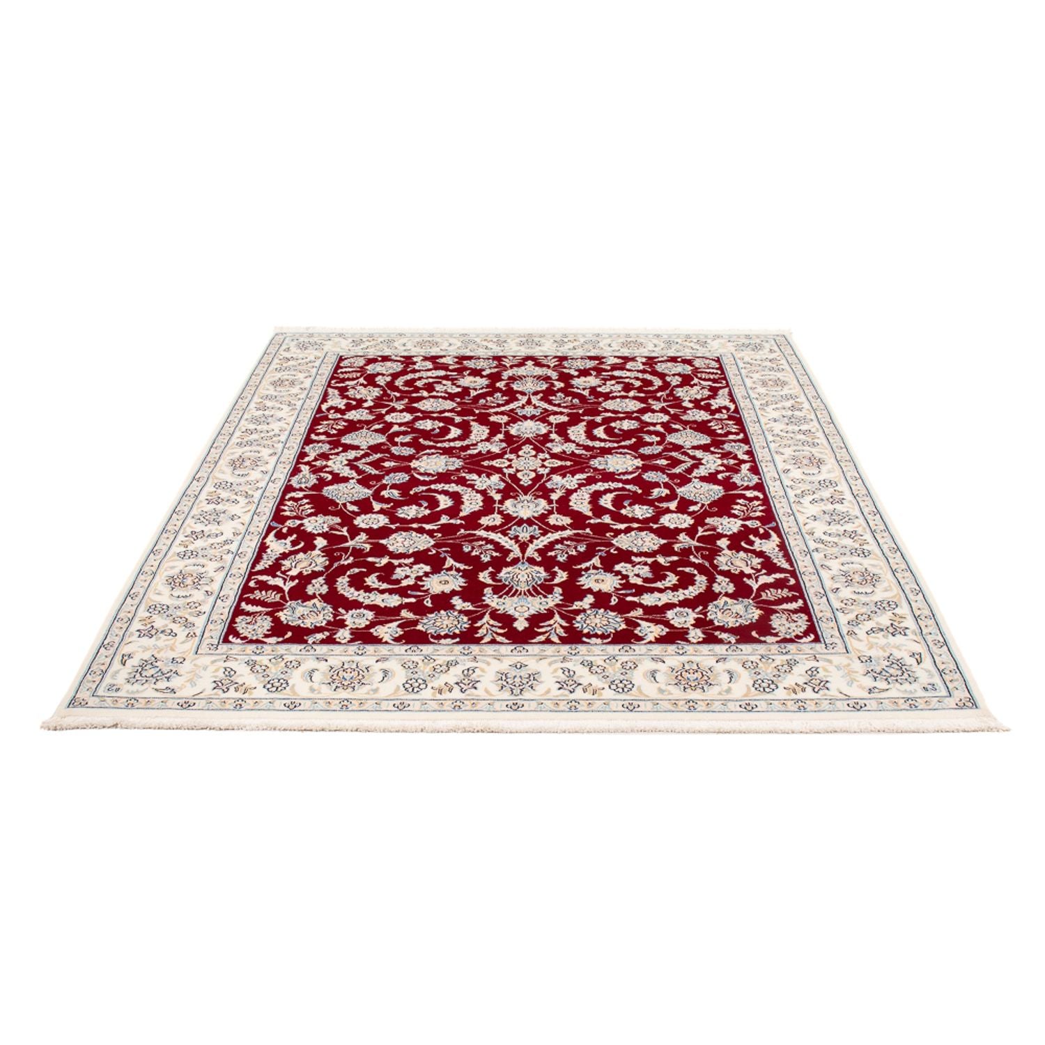 Alfombra Persa - Nain - Prima - 202 x 150 cm - rojo