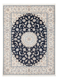 Alfombra Persa - Nain - Prima - 202 x 151 cm - azul oscuro