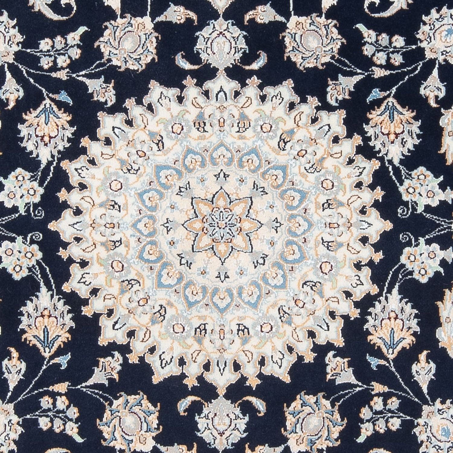 Alfombra Persa - Nain - Prima - 202 x 151 cm - azul oscuro