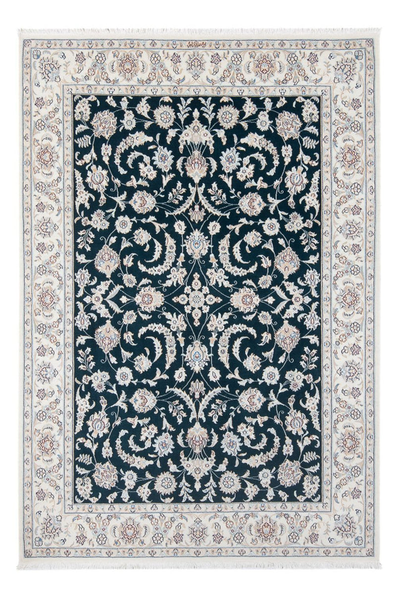 Alfombra Persa - Nain - Prima - 210 x 148 cm - azul oscuro