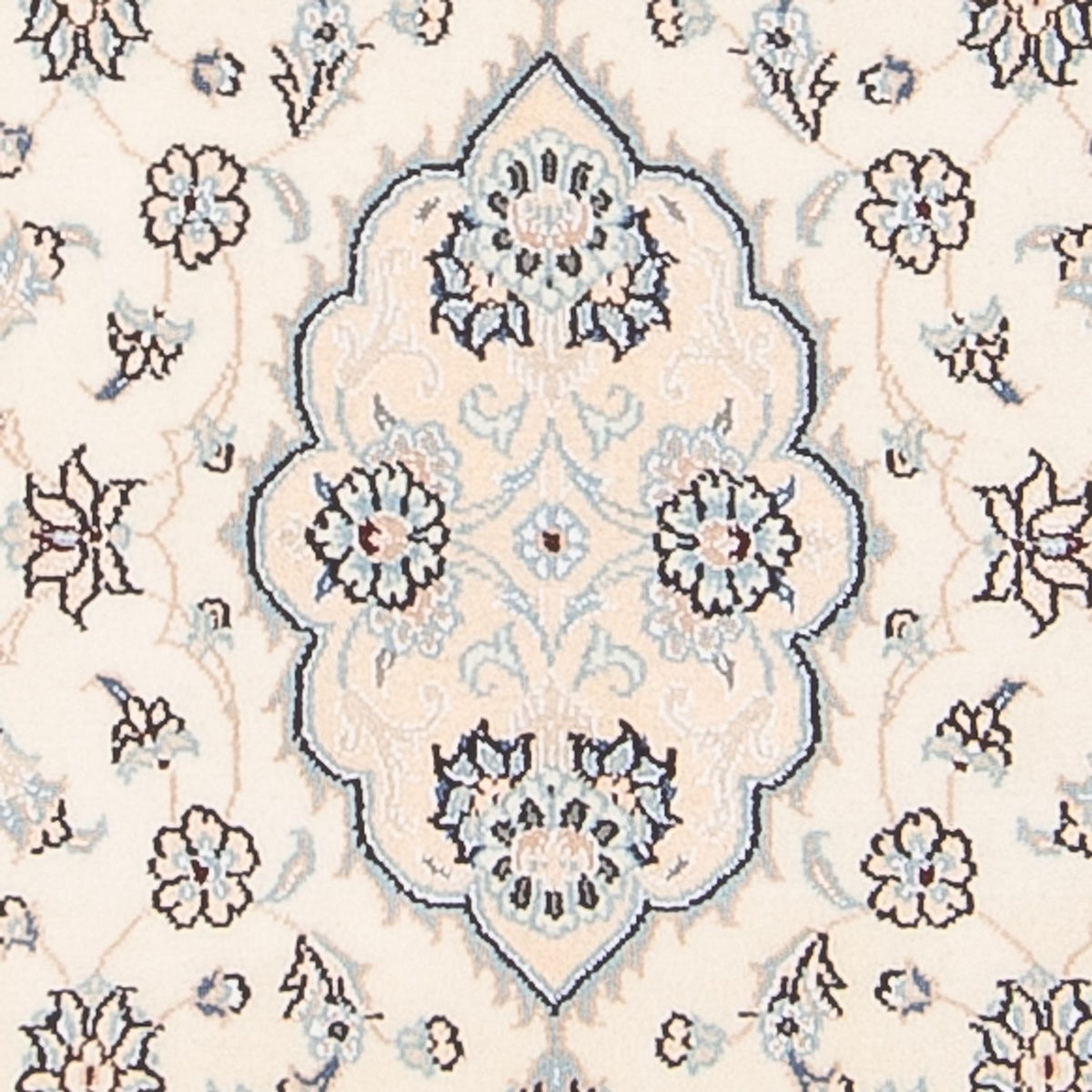 Alfombra persa - Nain - 95 x 55 cm - crema