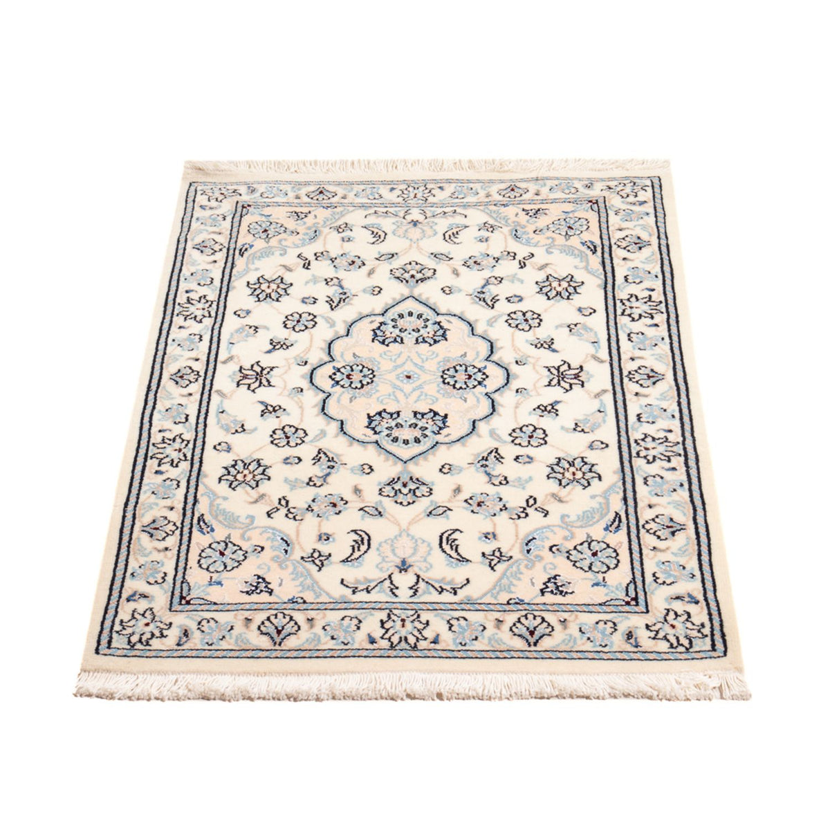 Alfombra persa - Nain - 95 x 55 cm - crema